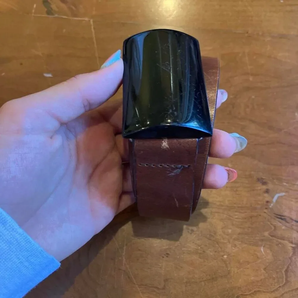 Unbranded Women's Brown and Black Belt